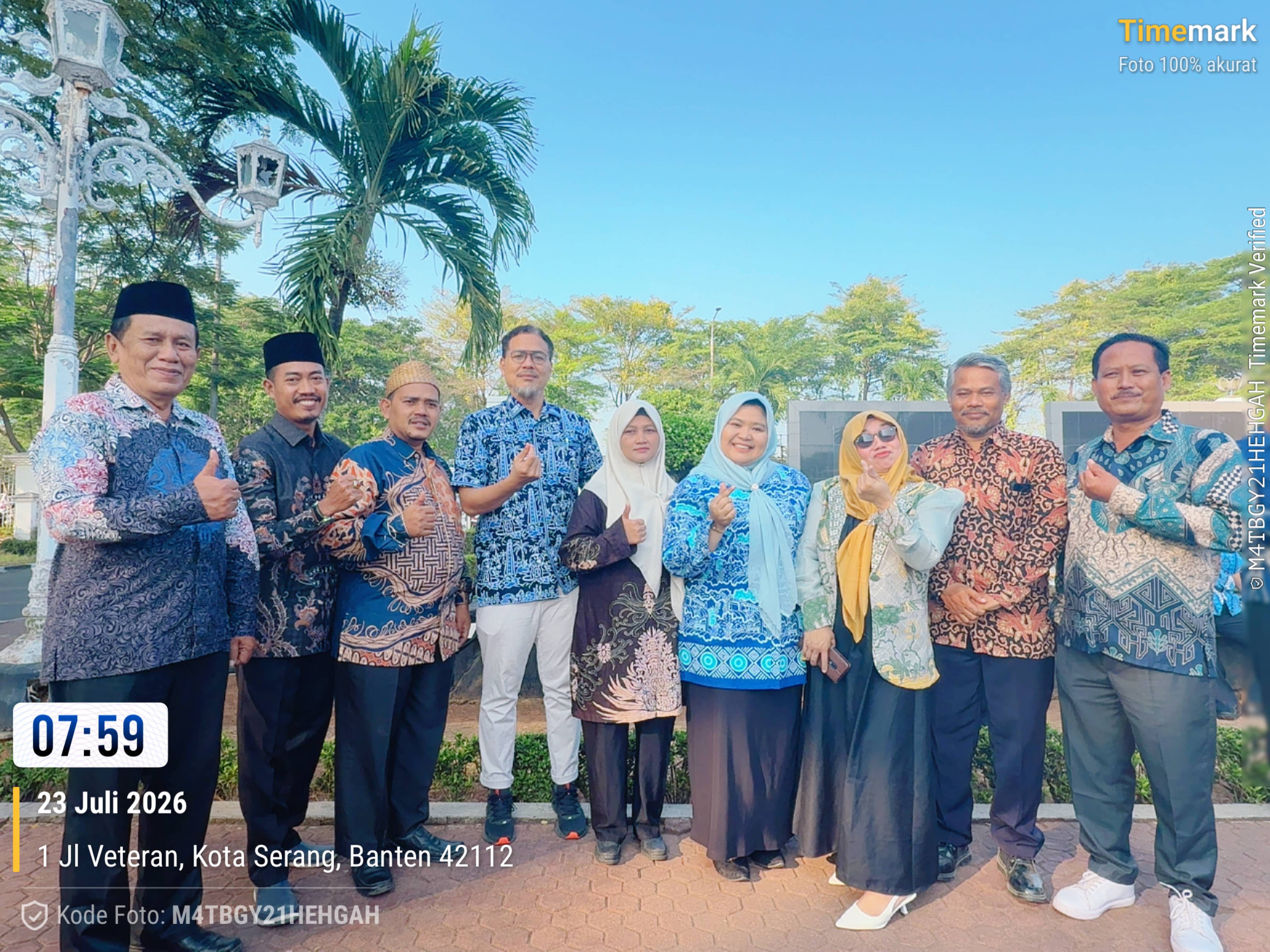 H.Yayat Ketua FK PKBM Bersama Kabid Kesetaraan Hadiri Acara Hari Anak Nasional Ke-42